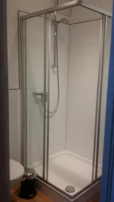 Ein Badezimmer in der Unterkunft Ferienwohnung am Meer