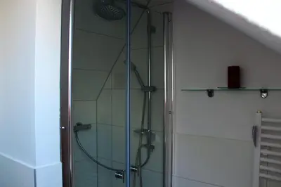Ein Badezimmer in der Unterkunft Apartment am Stadtsee