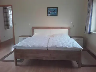 Ein Bett oder Betten in einem Zimmer der Unterkunft Ferienhaus Berger