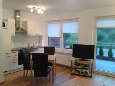 Küche/Küchenzeile in der Unterkunft Ferienwohnung Berger