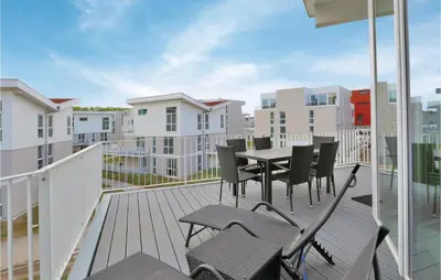 Ein Balkon oder eine Terrasse in der Unterkunft Dünenvilla 19, Whg 10