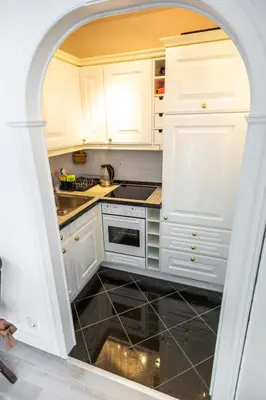 Küche/Küchenzeile in der Unterkunft Ostseeblick Apartment