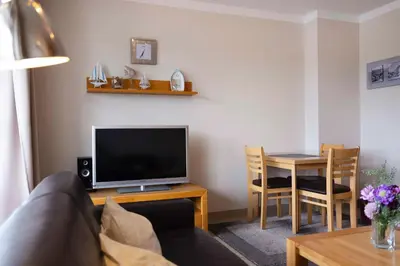 TV/Unterhaltungsangebot in der Unterkunft (DKK9b) Ferienwohnung Seestern