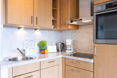 Küche/Küchenzeile in der Unterkunft (DKK9b) Ferienwohnung Seestern