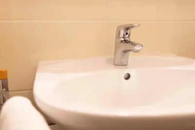 Ein Badezimmer in der Unterkunft (DKK9b) Ferienwohnung Seestern