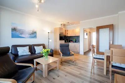 Küche/Küchenzeile in der Unterkunft (DKK9)- Ferienwohnung Möwennest