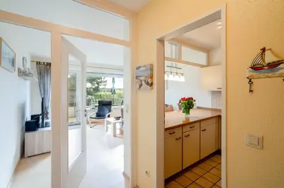 Küche/Küchenzeile in der Unterkunft (DKK1e) Ferienwohnung Seepferdchen