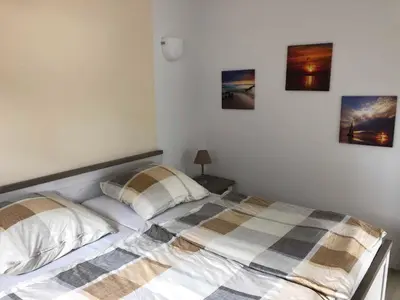 Ein Bett oder Betten in einem Zimmer der Unterkunft Ferienwohnung Völker