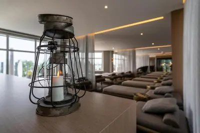 Ein Sitzbereich in der Unterkunft Hotel Gran BelVeder & Ostsee Therme Resort & Spa