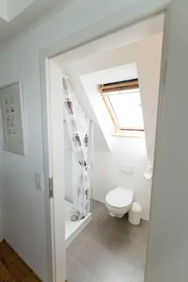 Ein Badezimmer in der Unterkunft Refugium Lübeck