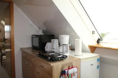 Küche/Küchenzeile in der Unterkunft Ferienwohnung Hamberge