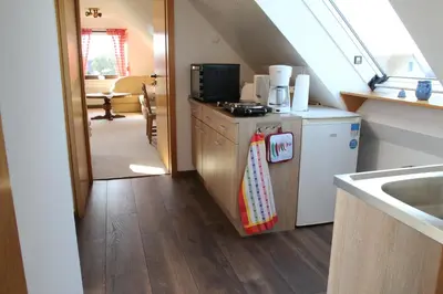 Küche/Küchenzeile in der Unterkunft Ferienwohnung Hamberge