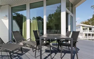 Ein Balkon oder eine Terrasse in der Unterkunft Dünenvilla 11, Whg 9