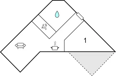Grundriss der Unterkunft Dünenvilla 12, Whg 5