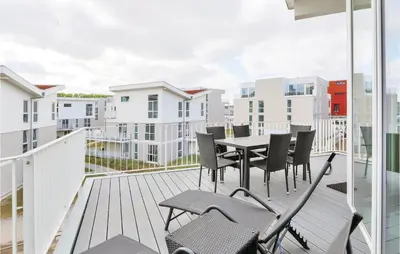 Ein Balkon oder eine Terrasse in der Unterkunft Dünenvilla 15, Whg 10
