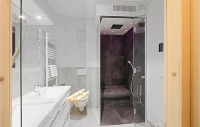 Ein Badezimmer in der Unterkunft Dünenvilla 20, Whg 5