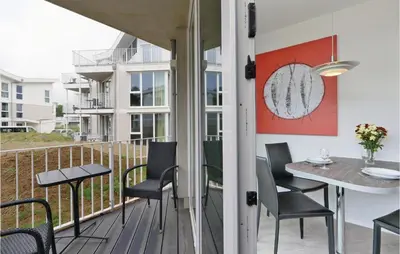 Ein Balkon oder eine Terrasse in der Unterkunft Dünenvilla 22, Whg 2