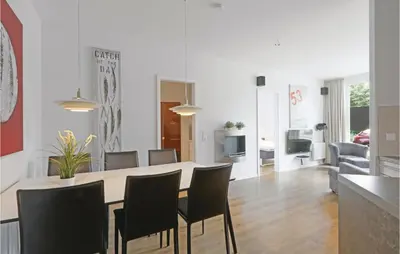 Ein Sitzbereich in der Unterkunft Highend Travemünde - Whg 15