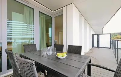 Ein Sitzbereich in der Unterkunft Highend Travemünde - Whg 101