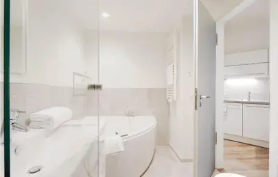 Ein Badezimmer in der Unterkunft Highend Travemünde - Whg 102