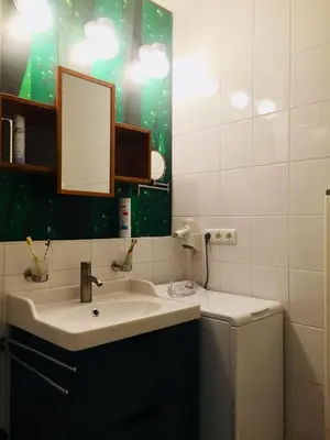 Ein Badezimmer in der Unterkunft 50 m zum Strand - App Strandhuepfer - Saisonstrandkorb inklusive