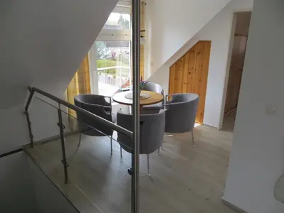 Ein Sitzbereich in der Unterkunft Ferienhaus Krabbe 1 Schmiedeberg Timmendorfer Strand Niendorf