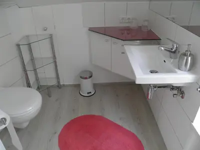 Ein Badezimmer in der Unterkunft Ferienhaus Krabbe 1 Schmiedeberg Timmendorfer Strand Niendorf
