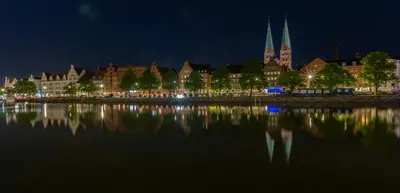Blick auf einen Fluss in der Nähe der Ferienwohnung