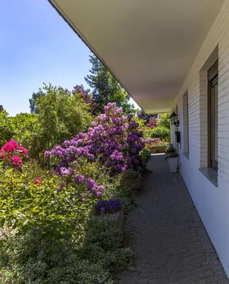 Ein Garten an der Unterkunft Ferienwohnung Walther