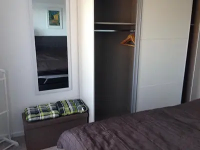 Ein Bett oder Betten in einem Zimmer der Unterkunft Am Bach