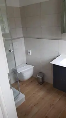 Ein Badezimmer in der Unterkunft Landhotel Klempau