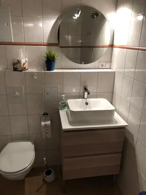 Ein Badezimmer in der Unterkunft Ferienwohnung Breitengroß