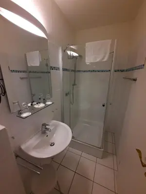 Ein Badezimmer in der Unterkunft Landhaus Bode