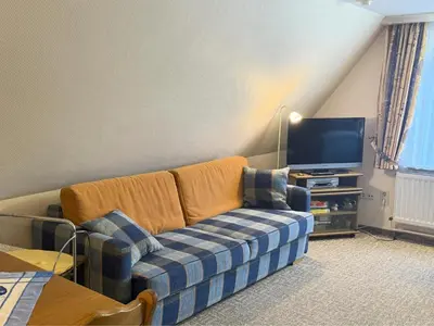 Ein Sitzbereich in der Unterkunft Haus Freese