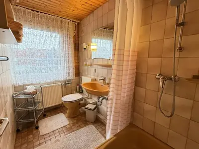 Ein Badezimmer in der Unterkunft Haus Freese