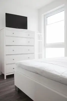 Ein Bett oder Betten in einem Zimmer der Unterkunft Ostseeabenteuer