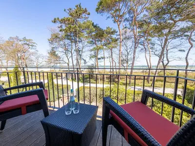 Ein Balkon oder eine Terrasse in der Unterkunft Strandhotel Fontana