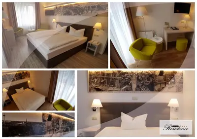 Ein Bett oder Betten in einem Zimmer der Unterkunft Hotel Residence