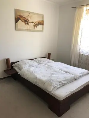 Ein Bett oder Betten in einem Zimmer der Unterkunft Ferienhaus Bäk-Ratzeburg