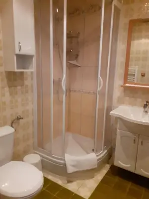 Ein Badezimmer in der Unterkunft Gästehaus Wolf