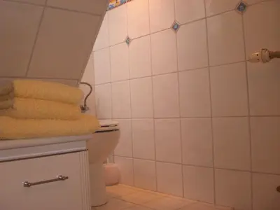 Ein Badezimmer in der Unterkunft Gästehaus Wolf