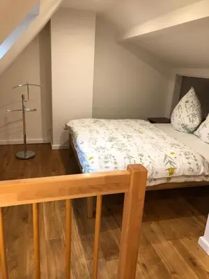 Ein Bett oder Betten in einem Zimmer der Unterkunft Haus Sonnenschein