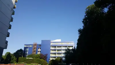 Das Gebäude in dem sich die Ferienwohnung befindet