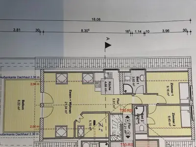 Grundriss der Unterkunft Altes Strandhus Casa Meeresrauschen