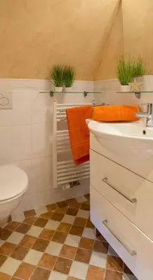 Ein Badezimmer in der Unterkunft Altes Strandhus Casa Meeresrauschen