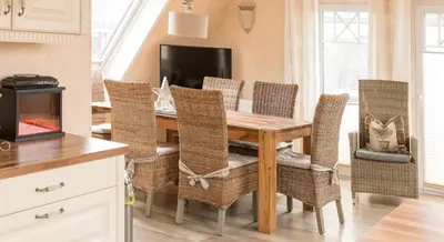 TV/Unterhaltungsangebot in der Unterkunft Altes Strandhus Casa Meeresrauschen