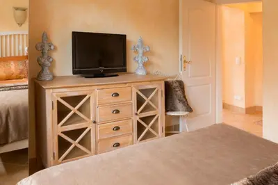 Ein Bett oder Betten in einem Zimmer der Unterkunft Altes Strandhus Casa Stranddune