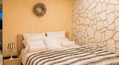 Ein Bett oder Betten in einem Zimmer der Unterkunft Casa Strandperle