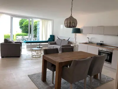 Küche/Küchenzeile in der Unterkunft Suite Ostseerausch