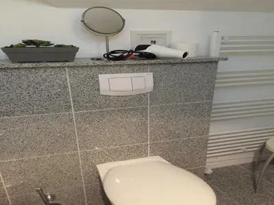 Ein Badezimmer in der Unterkunft Gästehaus Denecke